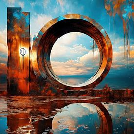 roest kunst aan zee surreal-05 van Rautenberg Digital Art Maritim