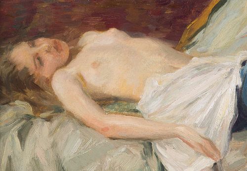 Edward Cucuel, liggend naakt