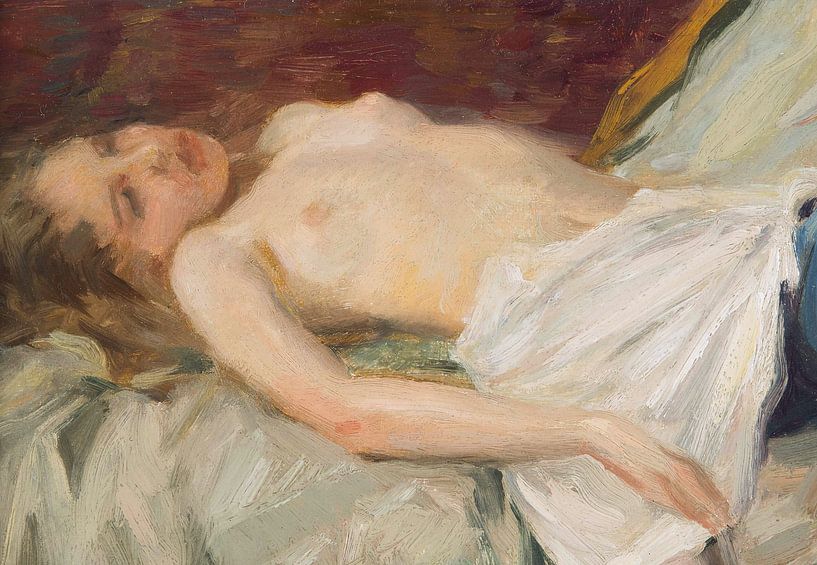 Edward Cucuel, liggend naakt van Atelier Liesjes
