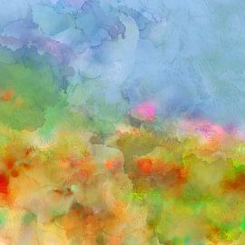 Landscape with flowers von Andreas Wemmje