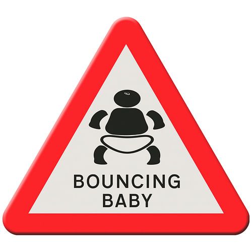 Warning sign - Bouncing babies