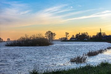 Hoog water bij IJssel, Welsum van Evelien Stijf