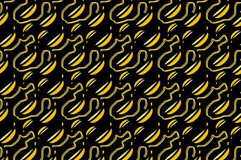 Modern Banana Cat Seamless Pattern
