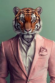 Tiger in a suit: a wild elegance by Poster Art Shop