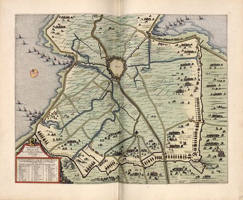 Hulst, Stadsplattegrond Joan Blaeu 1652