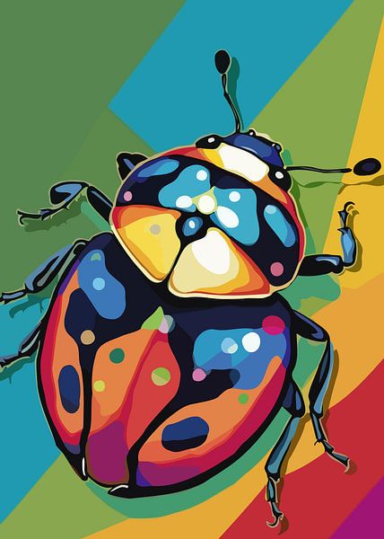 Ladybug Pop Art by MIROKKU
