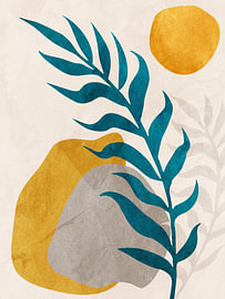 Tropical Leaves Abstract Art von Online Arts