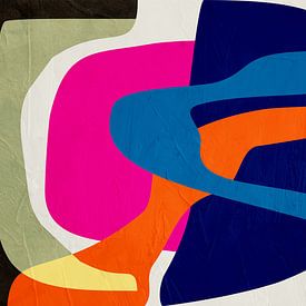 Moderne Coloré Organique Géométrique Art abstrait sur Online Arts