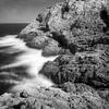 Leuchtturm Capdepera auf der Insel Mallorca. Schwarzweiß Bild. von Manfred Voss, Schwarz-weiss Fotografie