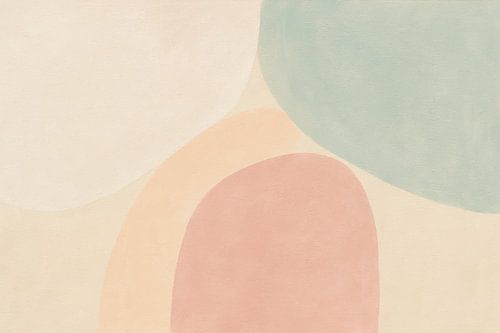 Zachte abstracte vlakken in balans