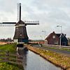 Moulin à vent pittoresque et traditionnel dans la province de Hollande-Septentrionale sur Silva Wischeropp