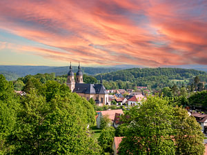 Blick auf die Basilika in Gößweinstein Franken Bayern