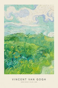 Green Wheat Fields - Vincent van Gogh by Nook Vintage Prints