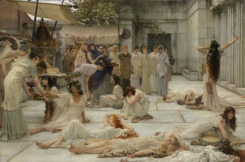 De vrouwen van Amphissa, Lawrence Alma-Tadema