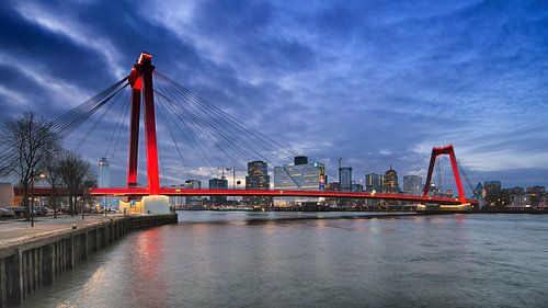 Rotterdam - Willemsbrug gezien vanaf het Noordereiland