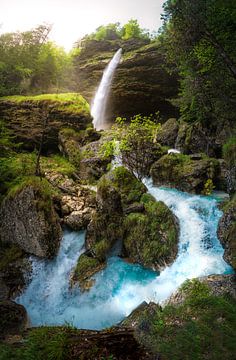 Waterval Slovenië van Stefan Lok