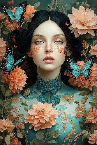 Digital Portrait, Butterfly Dreams no.2
