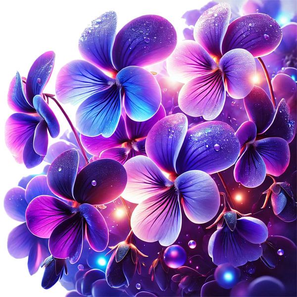 Bright violet splendour - Flower Power by Eric Nagel