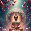 Buddha in tiefer Meditation - Spirituelle Gelassenheit Kunst von MIROKKU