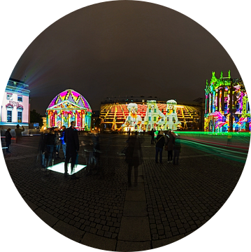 Bebelplatz Panorama - 's Nachts in een bijzonder licht van Frank Herrmann