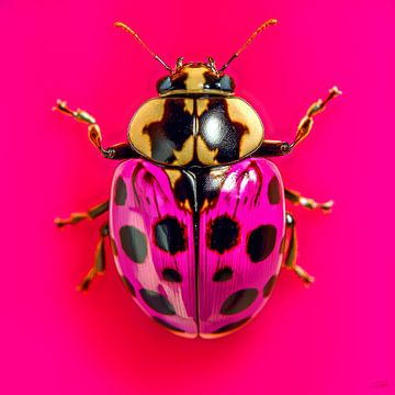 Neon gold beetle van byRenzo