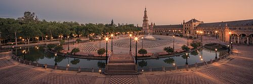 Panorama van Plaza de España, Sevilla