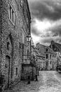 Muurhuizen historisch Amersfoort in zwartwit van Watze D. de Haan thumbnail