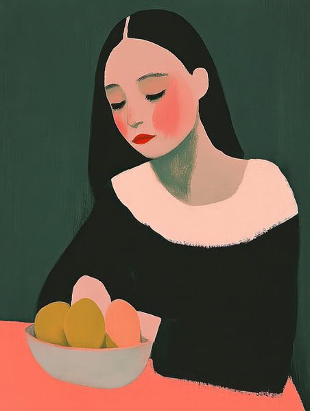 Das Mädchen und die Schüssel von Franka Poulain