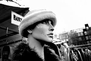 Flohmarkt Amsterdam (schwarz und weiß)