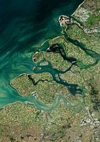 Satellitenbild von Zeeland