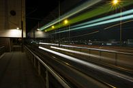 Amsterdam by Night - Moving Tram von Dennis van Berkel Miniaturansicht