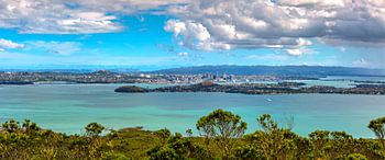 Aerial panoramic view of Auckland City