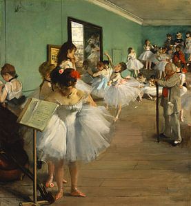 Edgar Degas, de dansles, 1874 van Atelier Liesjes