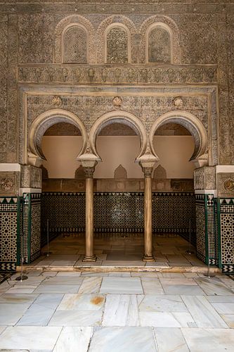 Mudejar-architectuur in het Alcázar van Sevilla
