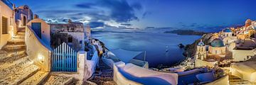 Santorin in Griechenland am frühen Morgen