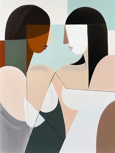 Freundschaft, modern und abstrakt