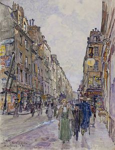 Frederic Houbron - Rue de Bretagne, en 1908. 3ème arrondissement (1908)