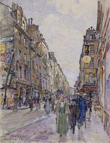 Frederic Houbron - Rue de Bretagne, in 1908. 3ème arrondissement (1908)