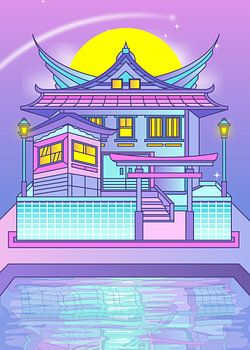 Elektrische Shōgun: City Pop Dromen van Edo