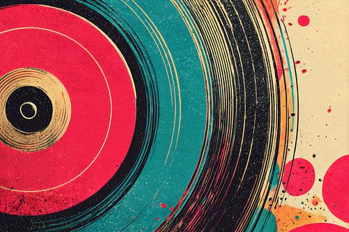 Vinyl abstract van Wall Wonder