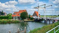 Schilfrohrfinkenbrücke Katwoude von Digital Art Nederland Miniaturansicht