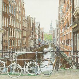 Schilderij: Amsterdam, Oudezijds Kolk van Igor Shterenberg