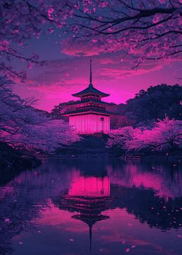 Schemering Reflectie Japans