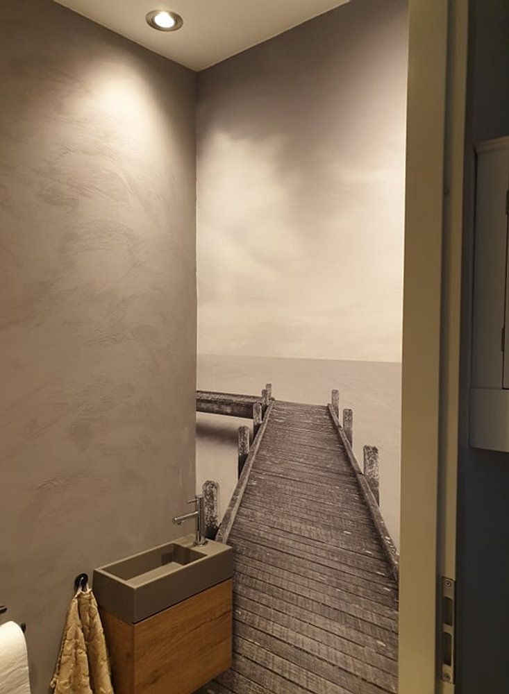 Gerüstbau in Schwarz und Weiß von Martin Bredewold