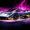 Dunkelgrauer Pagani Huayra - Smokey Magenta Lightning von MIROKKU