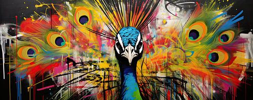 Peacock painting by Eye catching paintings