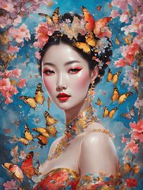 Japanese geisha by Jolique Arte