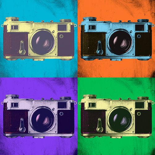 Vintage Film Camera Pop Art