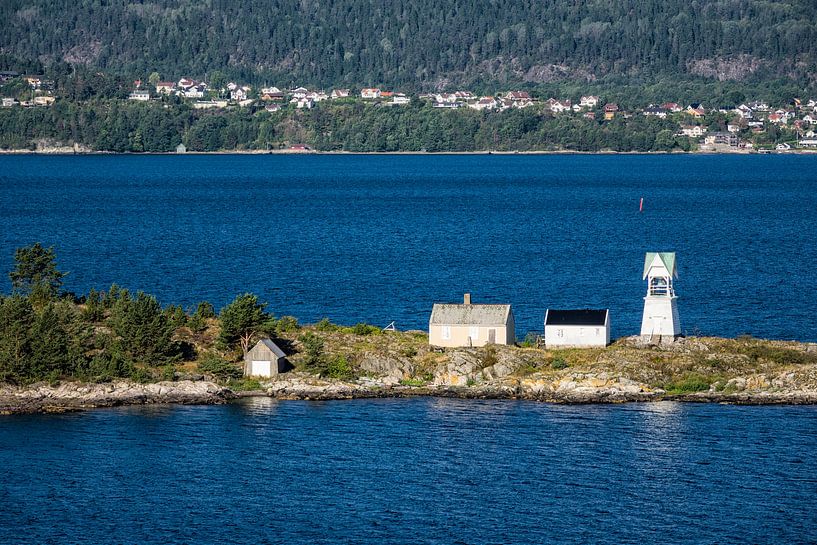 Lighthouse in the Oslofjord van Rico Ködder