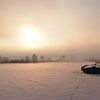 Warme gloed op een koude winterochtend van iPics Photography